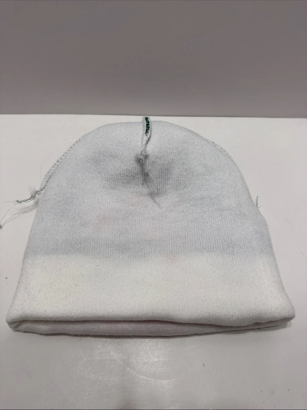 Green Holiday Light Up Snowman Pom-Pom Beanie Hat with 'HO HO' Cuff
